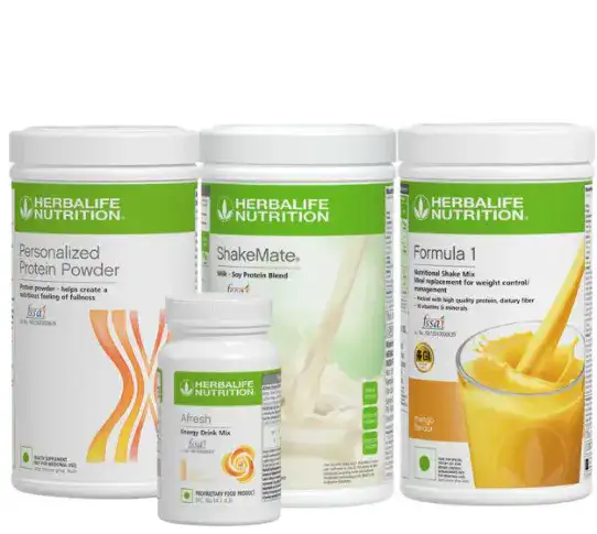 Formula 1 Mango Nutritional Shake, Shakemate, 400g Protein Powder, and Afresh lemon Wellness Pack
